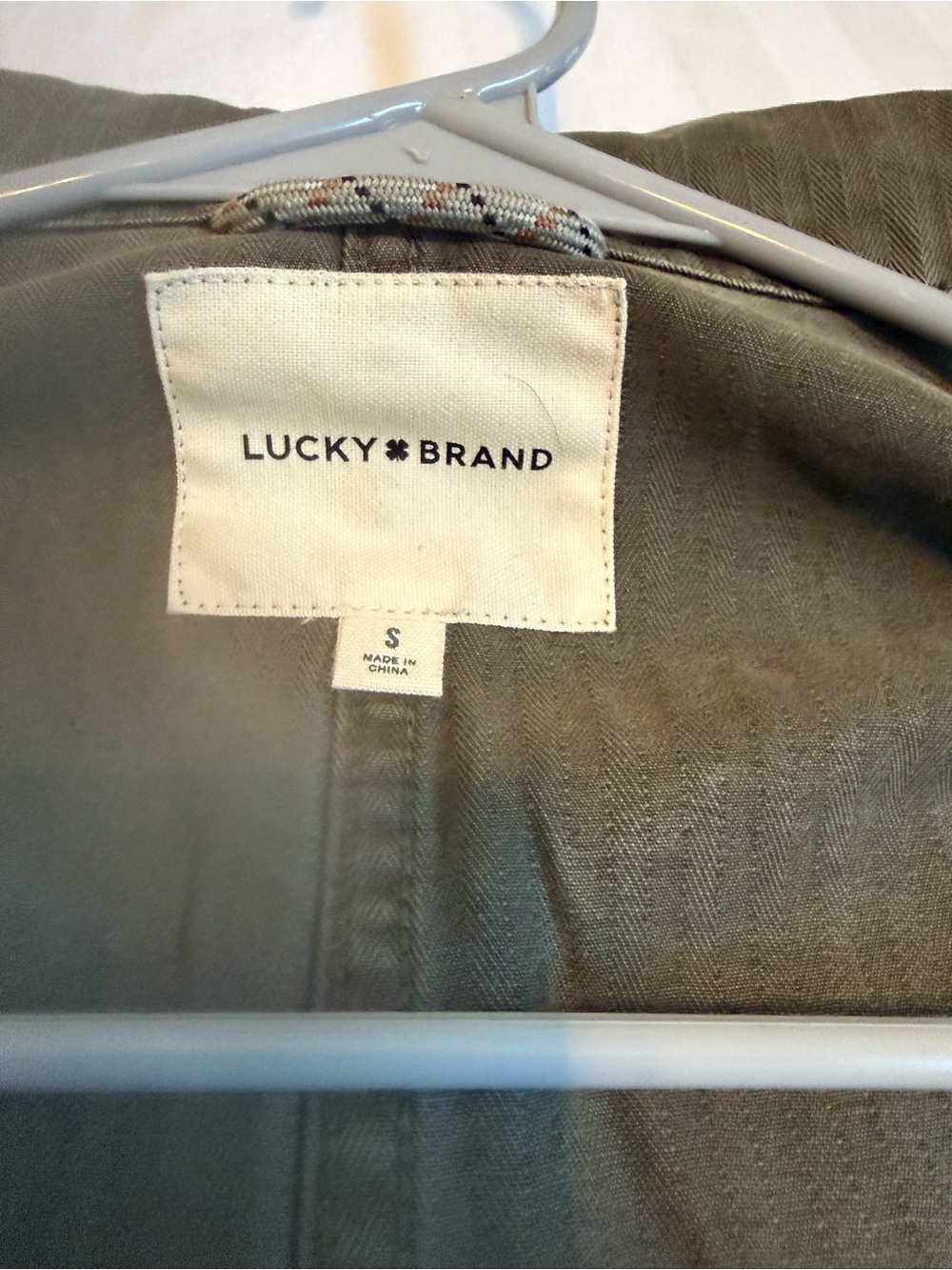 Lucky Brand Men's Olive Utility Shirt Jacket - Picture 10 of 10